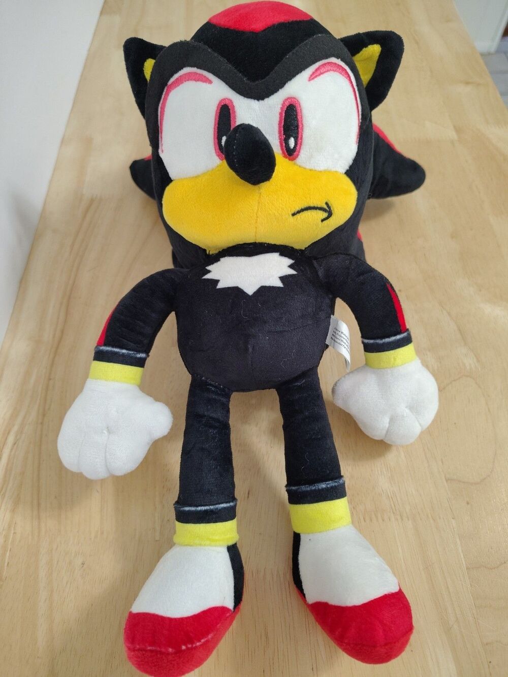 Sega Sonic The Hedgehog Shadow 15" Stuffed Plush Toy Black & Red